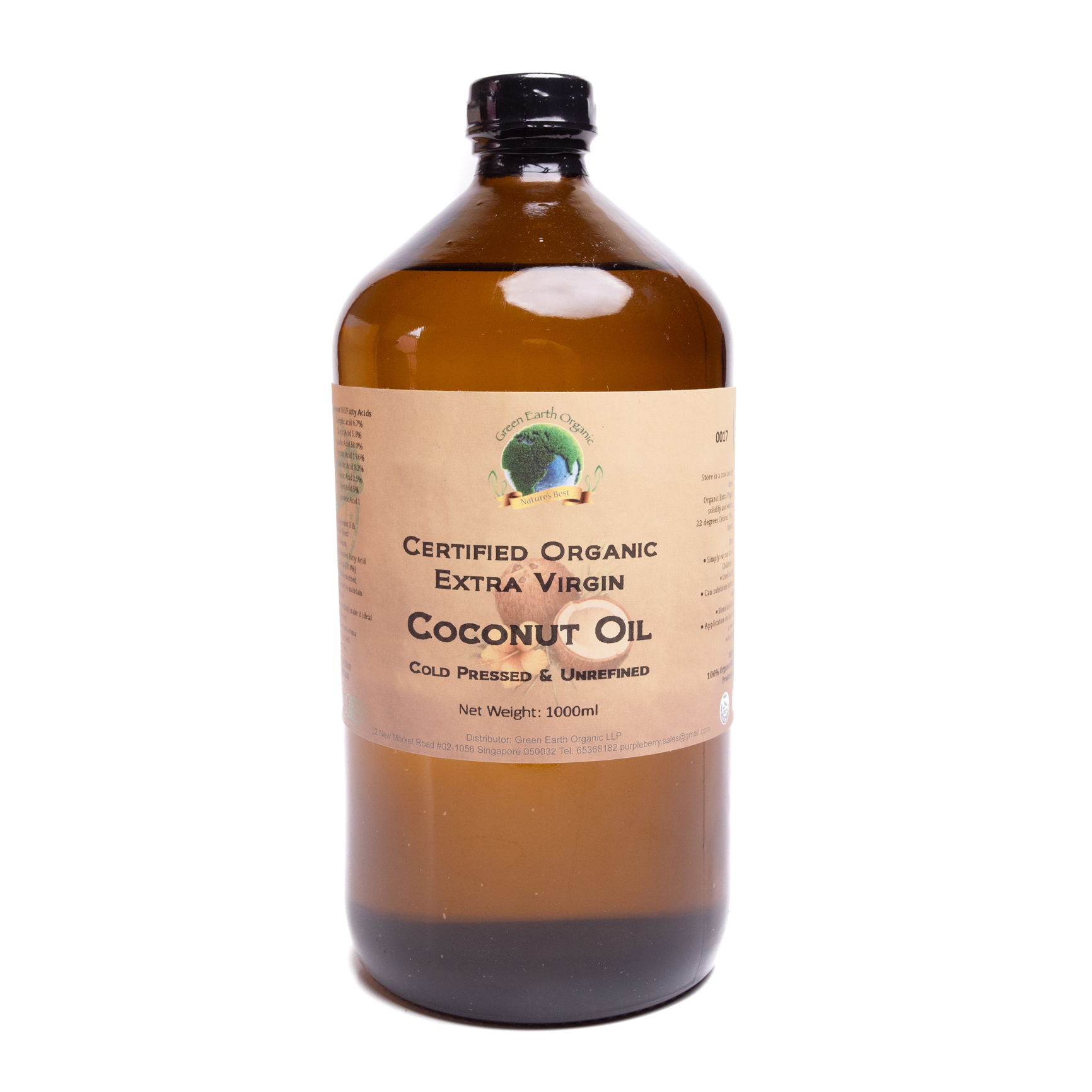 Organic Extra Virgin Unrefined Coconut Oil